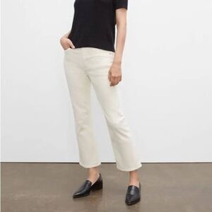 Club Monaco Women's Crop Off White Denim Jeans Size 24